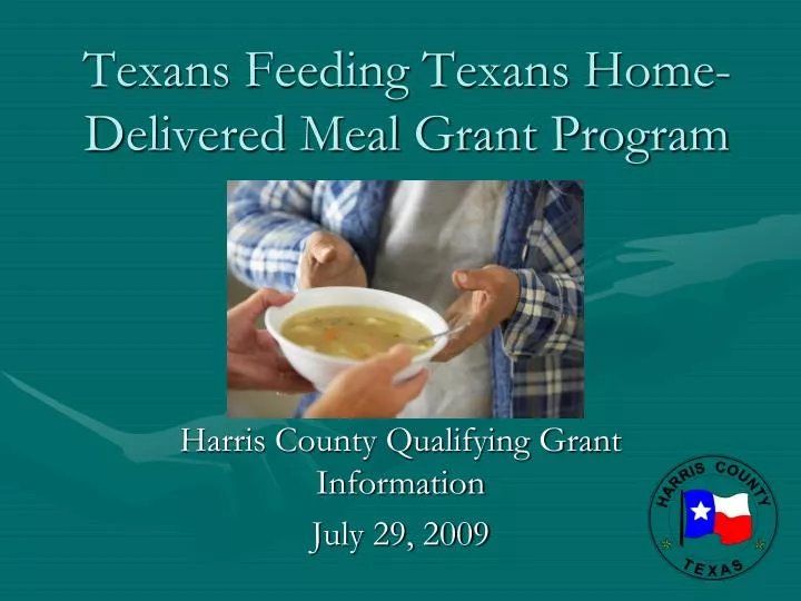 texans feeding texans home delivered meal grant program