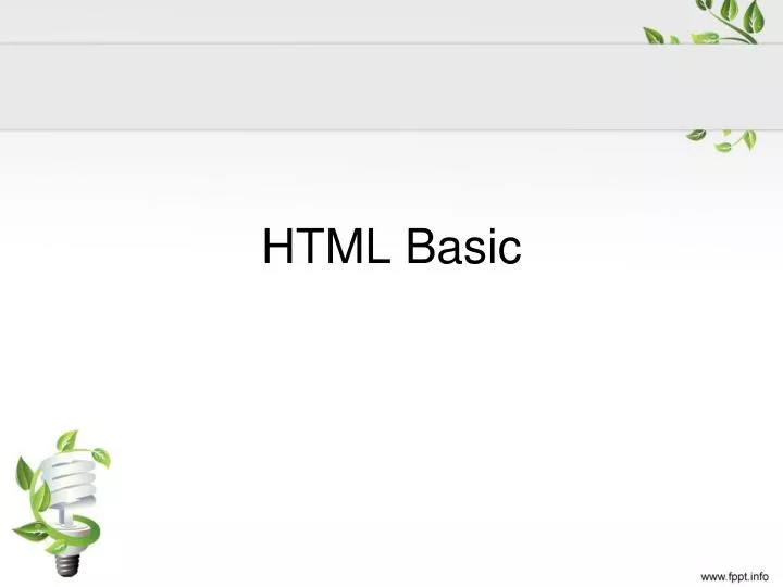 html basic