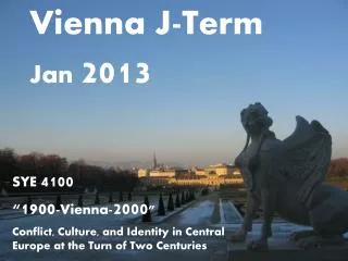 Vienna J-Term Jan 2013