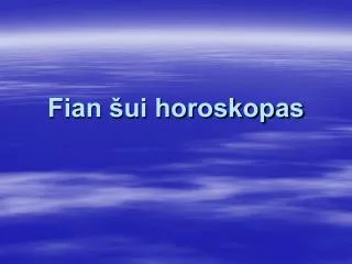 fian ui horoskopas