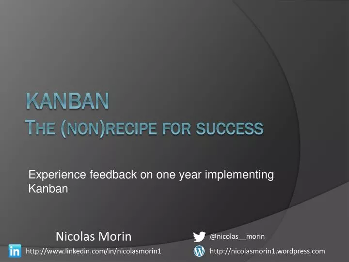 kanban the non recipe for success
