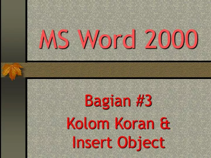 ms word 2000