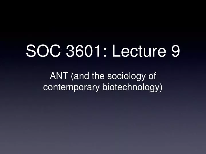 soc 3601 lecture 9