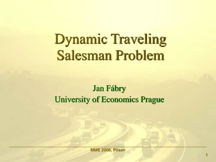 dynamic traveling salesman problem