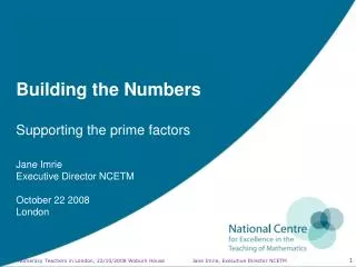 Building the Numbers