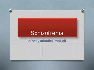 schizofrenia