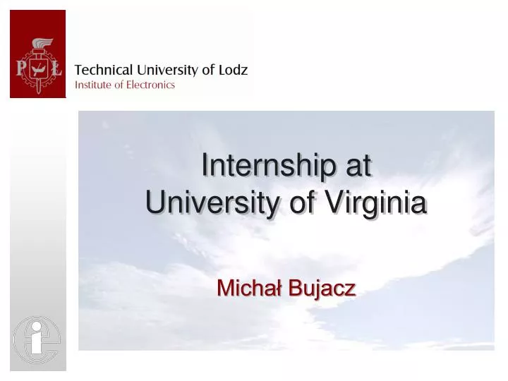 internship at university of virginia