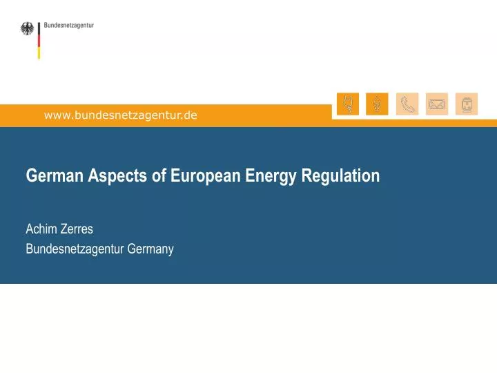 german aspects of european energy regulation