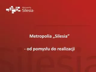 metropolia silesia od pomys u do realizacji