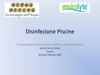 disinfezione piscine
