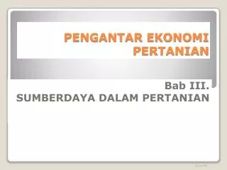 PPT - Pengantar Ilmu Pertanian PowerPoint Presentation, Free Download ...