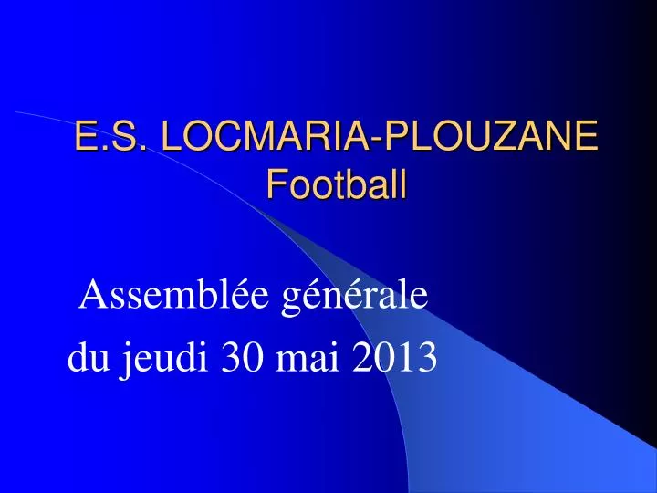 e s locmaria plouzane football