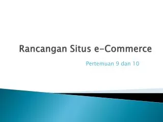 rancangan situs e commerce