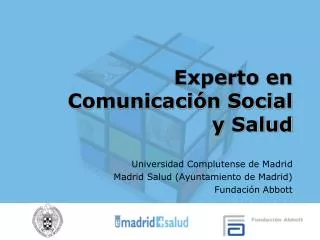 experto en comunicaci n social y salud