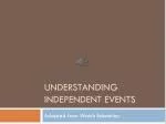Understanding Independent Events - slide 1