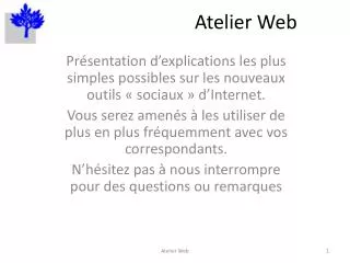 atelier web