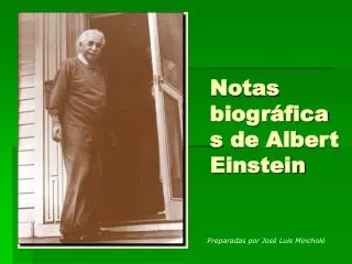 notas biogr ficas de albert einstein