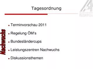 terminvorschau 2011 regelung m s bundesl ndercups leistungszentren nachwuchs diskussionsthemen