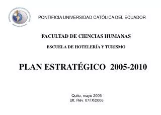plan estrat gico 2005 2010