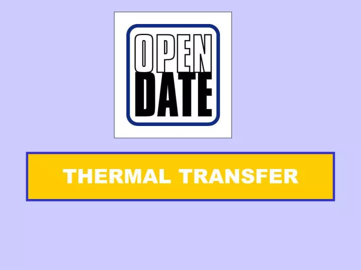 thermal transfer