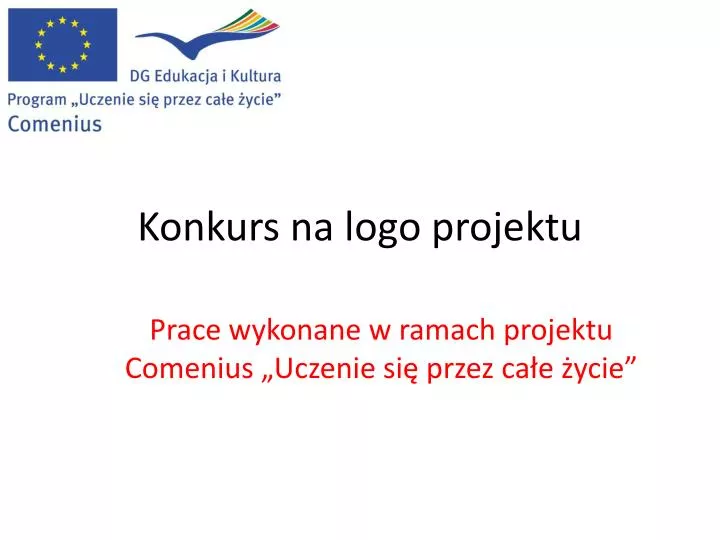 konkurs na logo projektu