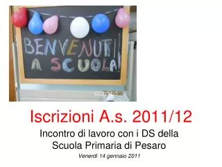 iscrizioni a s 2011 12