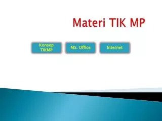 Materi TIK MP