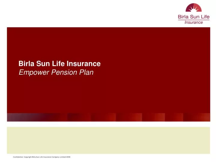 birla sun life insurance empower pension plan