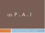 Les P . A . I - slide 1