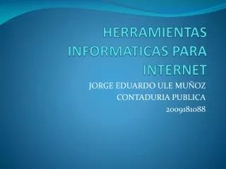 herramientas informaticas para internet