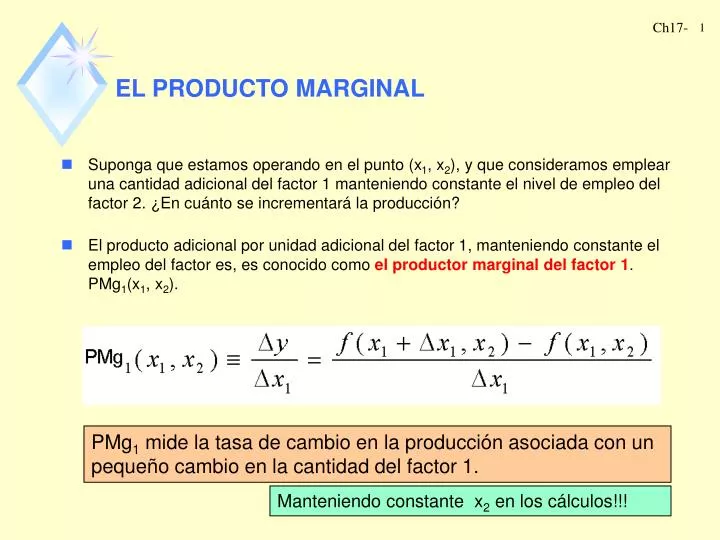 el producto marginal