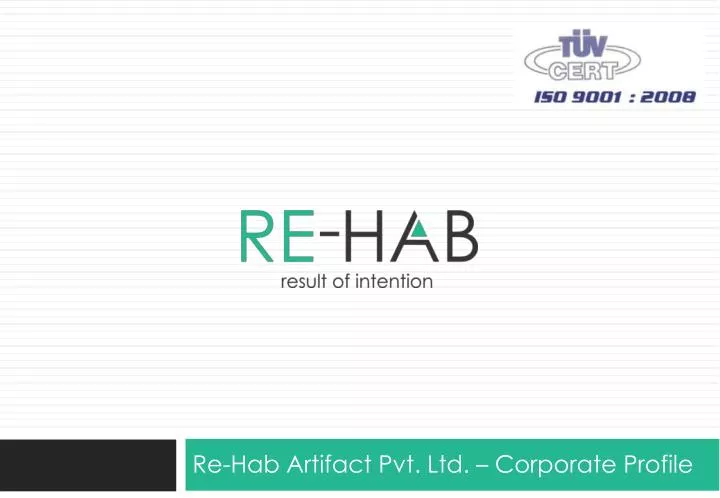 re hab artifact pvt ltd corporate profile