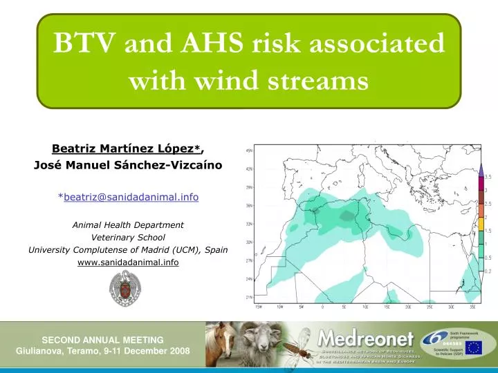 btv and ahs risk associated with wind streams