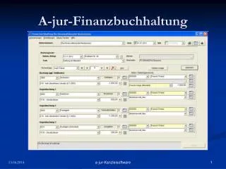 a jur finanzbuchhaltung