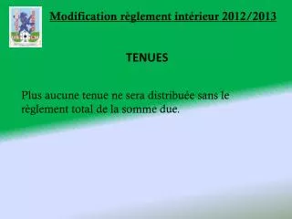modification r glement int rieur 2012 2013