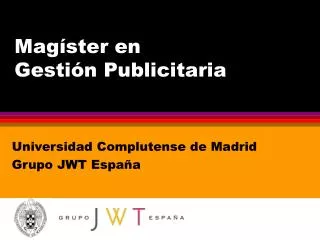 mag ster en gesti n publicitaria