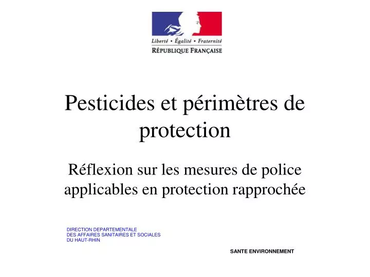 pesticides et p rim tres de protection