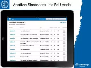 ans kan sinnescentrums fou medel