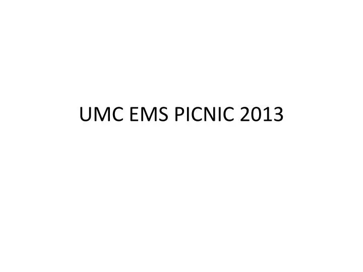 umc ems picnic 2013