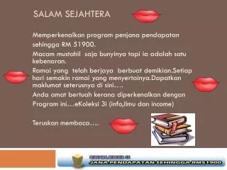salam sejahtera