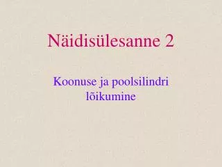 n idis lesanne 2
