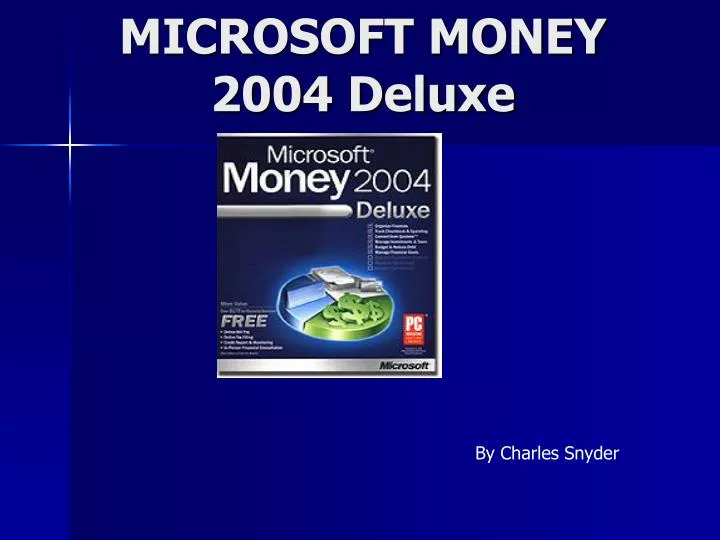 microsoft money 2004 deluxe
