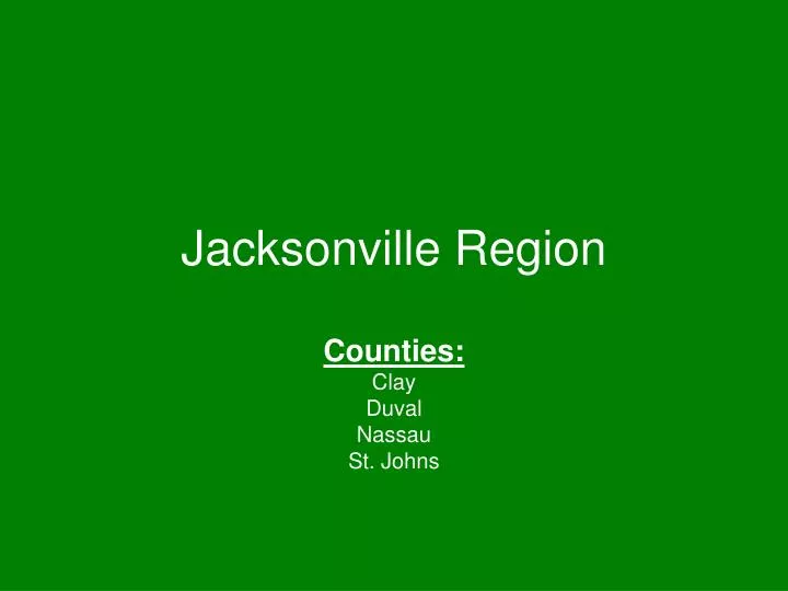 jacksonville region