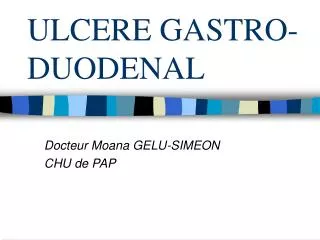 ulcere gastro duodenal