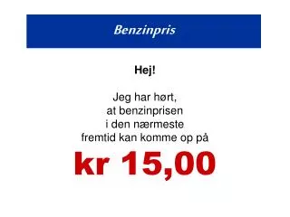 benzinpris