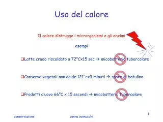 uso del calore