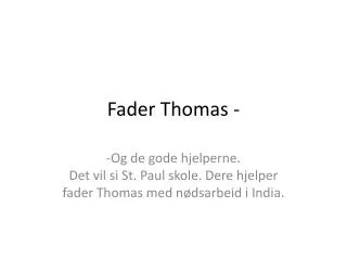 fader thomas