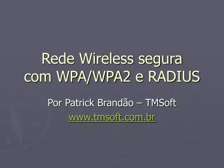 rede wireless segura com wpa wpa2 e radius