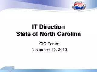 IT Direction State of North Carolina