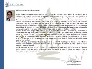 Marcos Santillán Ferreri DIRECTOR Grupo Congreso de Educación